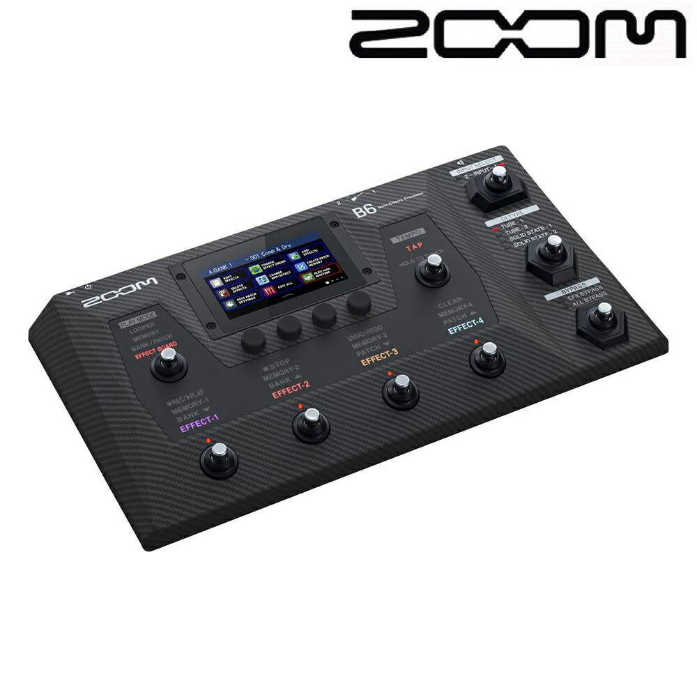 非凡樂器 / 彩色觸控多功能電貝斯綜合效果器 B6 / 公司貨保固