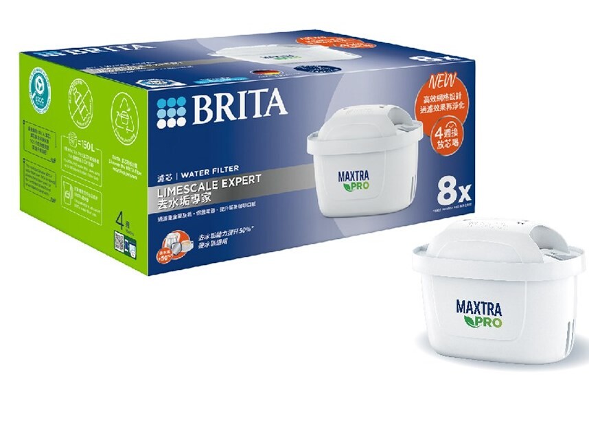 BRITA MAXTRA Plus 濾芯-去水垢專家〔旗艦版〕P4x2 (共8芯)
