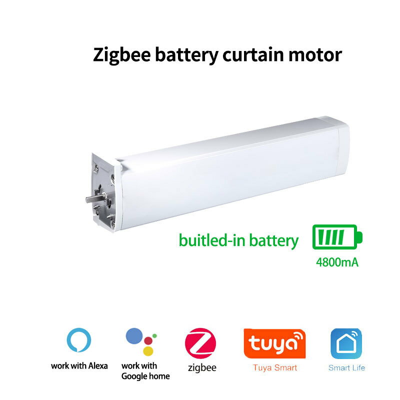 涂鴉ZigBee電機帶電池Alexa語音控制智能家居跨境