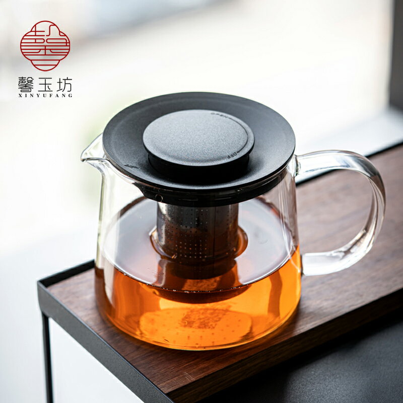 耐熱玻璃泡茶壺家用透明飄逸杯過濾沖茶器茶水分離茶杯套裝