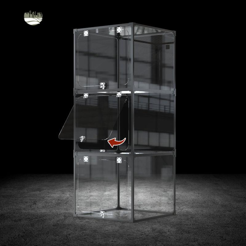現貨減免 亞克力展示盒 亞克力收納盒 亞克力 手辦樂高展示櫃模型玩具收納陳列櫃亞克力透明展示盒家用積木架子 八折下殺wy23