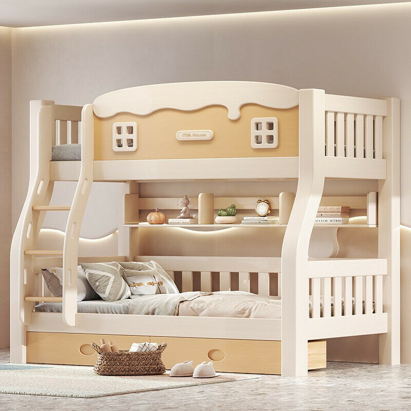 【免運費/免開票】 新款雙層實木兒童床上下可拆分子母床多功能小戶型高低床宿舍雙人