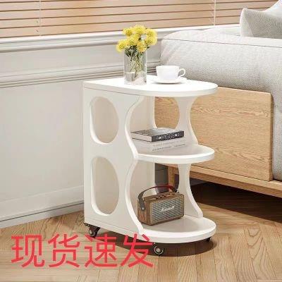 特惠/店長優選 【免費開票 設計感桌子】 北歐可移動小茶幾奶油風小戶型沙發邊櫃家用角幾客廳小推車邊角幾 移動桌子 移動茶幾新店開業 全館八折起 售後保障