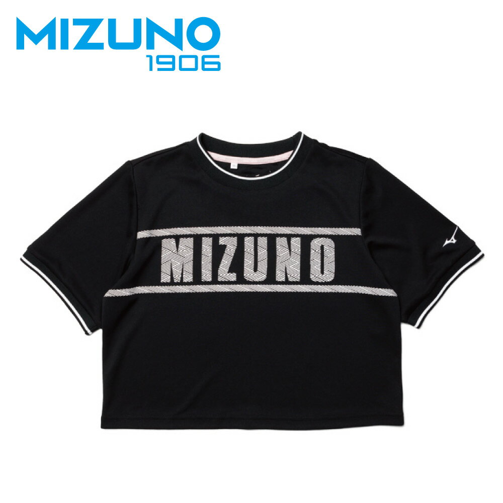 1906系列 女款短袖T恤 D2TA920109（黑）【美津濃MIZUNO】