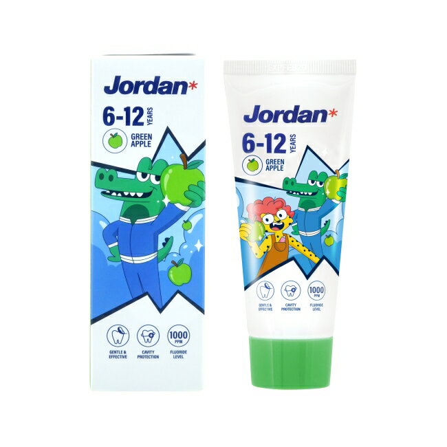 Jordan 清新水果味兒童牙膏(6-12歳)-青蘋果口味