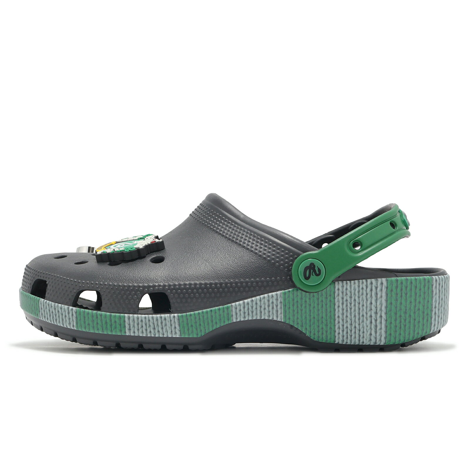 Crocs 洞洞鞋 洞洞鞋 Slytherin Classic Clog 男鞋 女鞋 黑綠 史萊哲林 哈利波特 休閒鞋