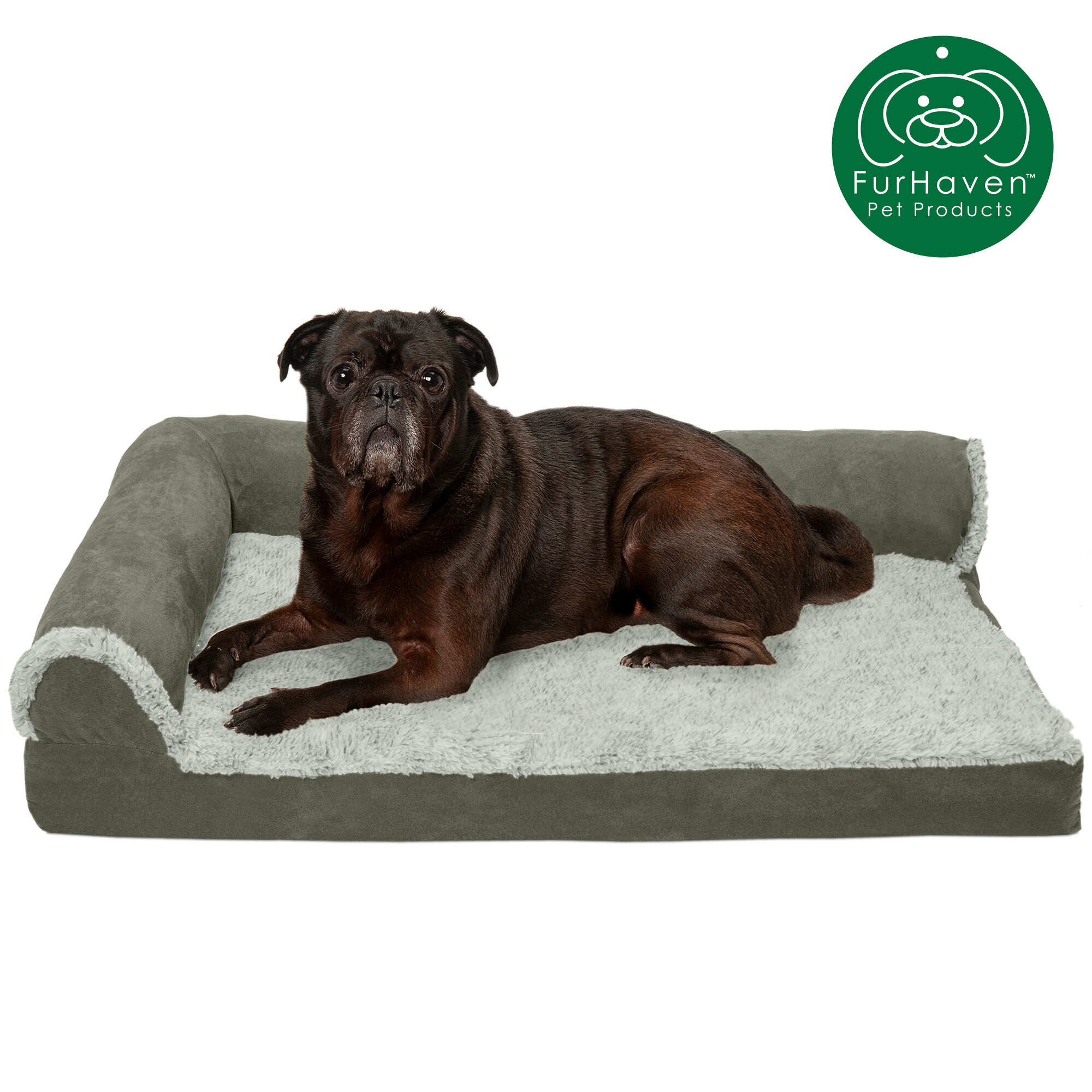 suede dog bed