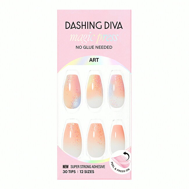 Dashing Diva/M 薄型經典美甲片-粉紅心情30片