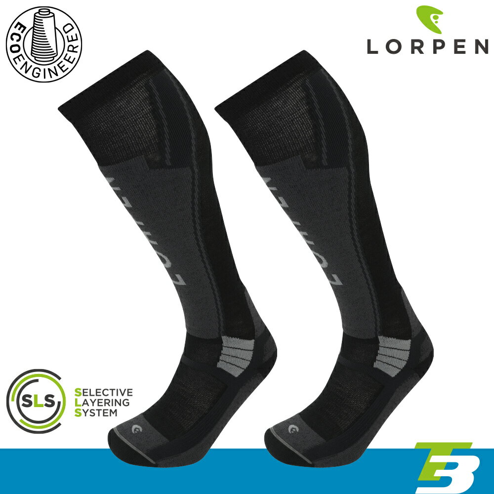 Lorpen T3 男 美麗諾羊毛滑雪襪 ECO S3MLE(II) / 城市綠洲 (毛襪 雪襪 保暖襪 羊毛襪)