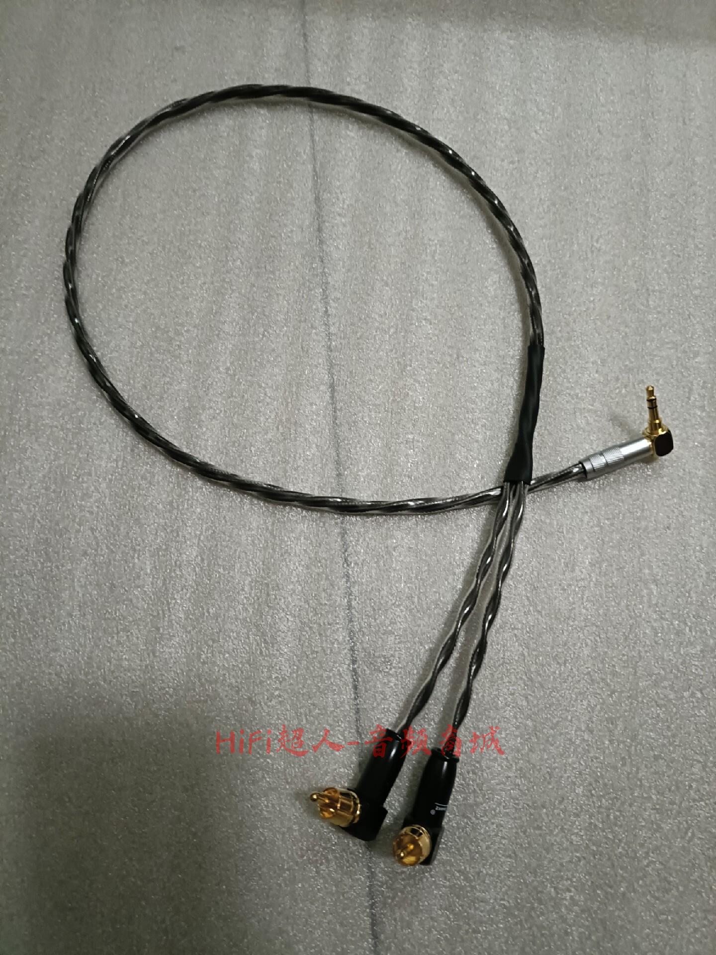 原裝奧丁 3.5 一分二 RCA 蓮花音頻線 發燒級單晶銅鍍銀 立體聲高解析手機功放線 音質細膩高性價比 多尺寸可選【HiFi超人-音訊商城】