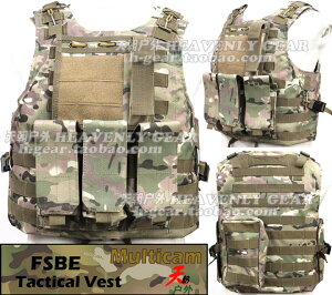 美式FSBE VEST突擊偵察兩棲野戰MOLLE戰術背心MC/CP全地形迷彩
