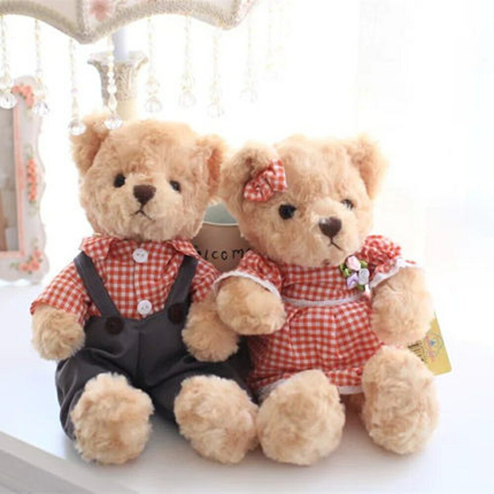 ✤宜家✤可愛創意熊寶貝一對絨毛玩具 新年禮物 結婚禮物 生日禮物!! (35cm一對)