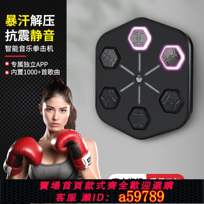 【臺灣公司 可打統編】holdbody音樂拳擊機墻靶家用打拳智慧成人兒童搏擊訓練器材沙袋