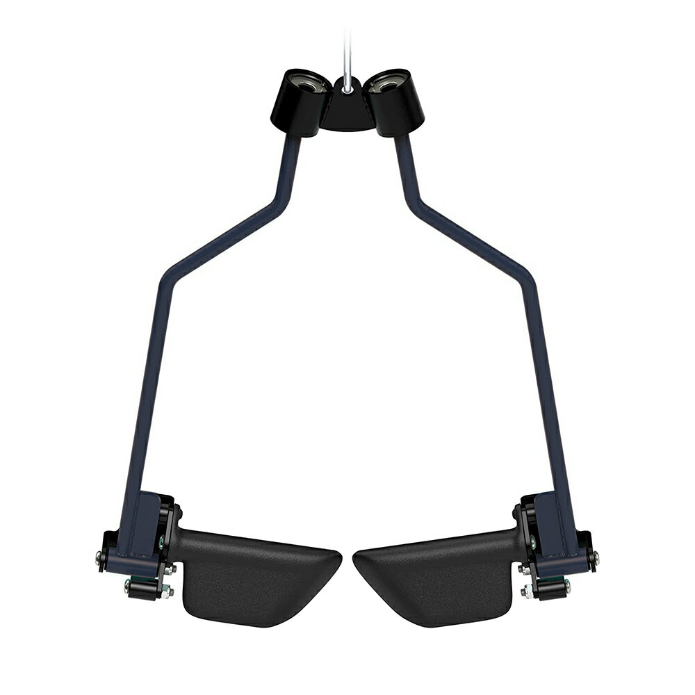 槳式拉背把手/槳式擴背拉桿/槳式划船拉桿/高拉桿/高位下拉桿/練背神器/包膠可調整式握把練背重訓配件下拉配件 21235-1 【Fitek健身網】 1