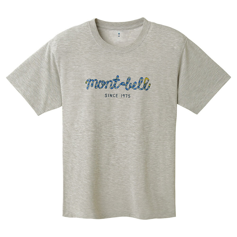 【【蘋果戶外】】mont-bell 1114560 HCH 炭灰 LOGO ROPE Wickron 短袖排汗衣 排汗T恤 機能衣