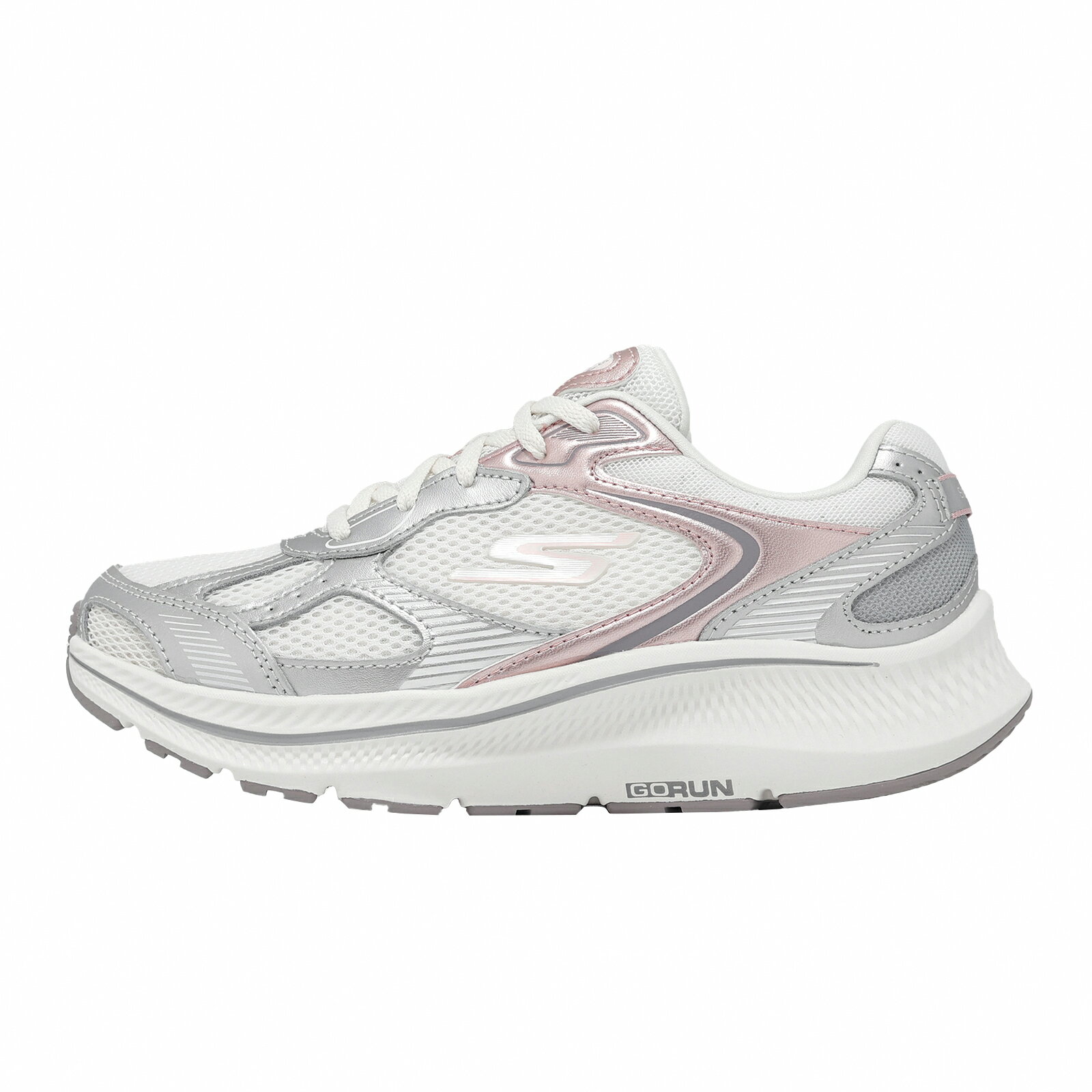Skechers 慢跑鞋 Go Run Consistent 2.0-Volt 寬楦 女鞋 白 灰 緩衝 回彈 運動鞋 128633WOFWT
