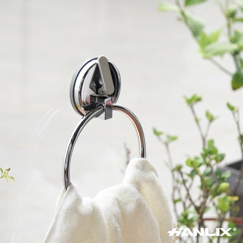 強強滾p-【Hanlix 亨利士】MIT台灣製 強力吸盤 鏡面毛巾環