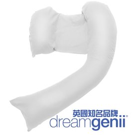 英國 Dreamgenii 多功能孕婦枕/側睡枕/抱枕/哺乳枕（白色）特價2680元【紫貝殼】