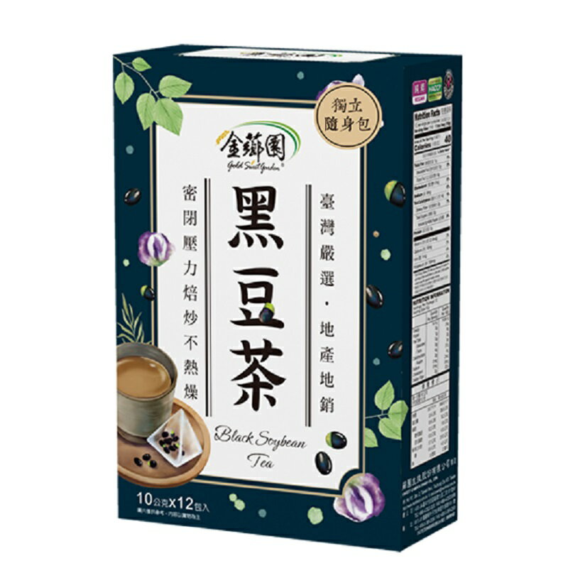 【金薌園】本產黑豆茶10gX12入/盒-波比元氣