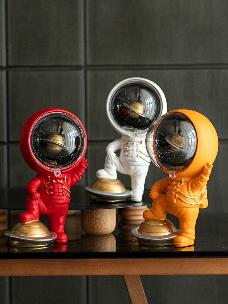 北歐宇航員擺件太空人客廳電視柜裝飾品玄關辦公桌面創意家居擺設