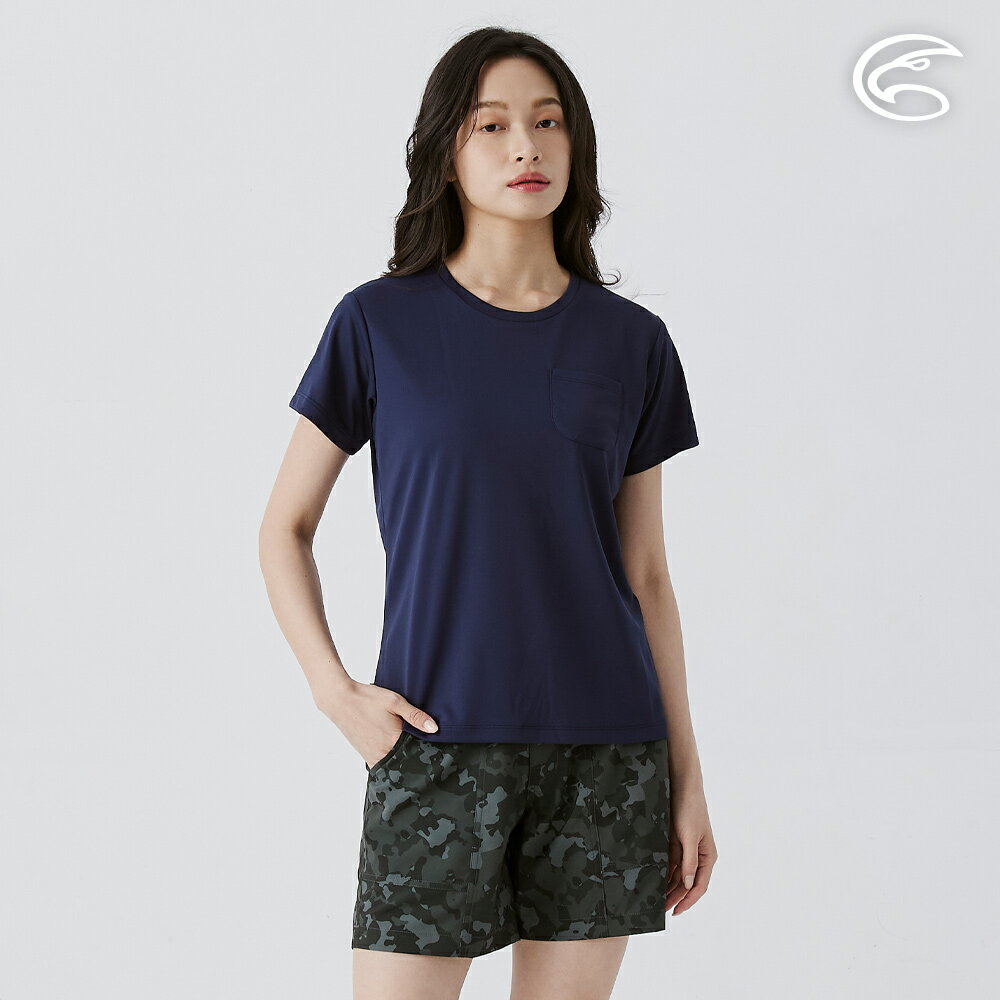 ADISI 女UPF50+防曬抑菌圓領短袖排汗衣 AL2511035 (S-2XL)｜抗UV 吸濕排汗 防臭 彈性 排汗衣