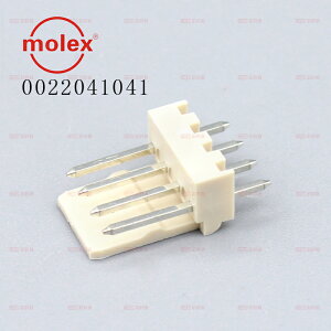 莫仕molex連接器針座2.5mm間距4Pin 22-04-1041 0022041041原裝