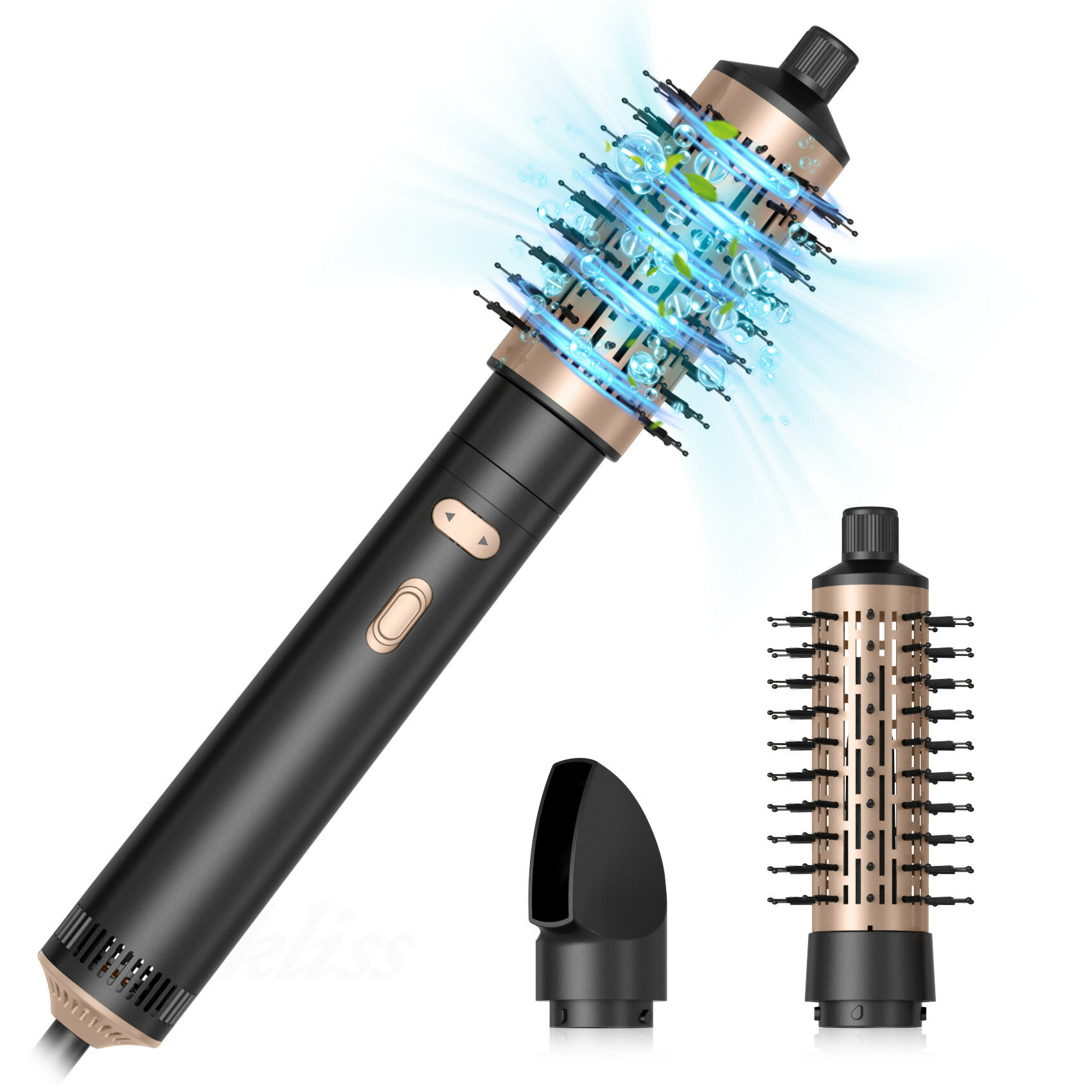 有刷卷發梳多功能兩用電吹風吹風機直發自動三合一熱風卷發器【北歐家居生活】