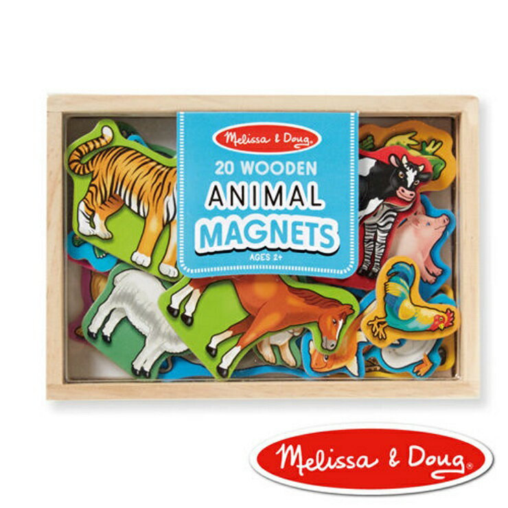 美國瑪莉莎 Melissa & Doug 益智遊戲(農場動物木質磁鐵貼)