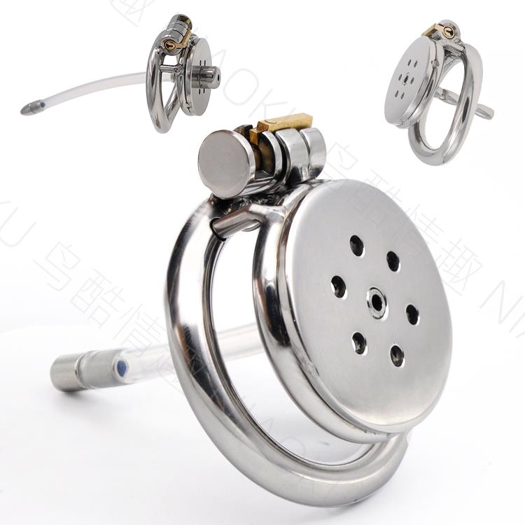 【物美價廉】不銹鋼男用平板金屬貞操鎖防逃脫cb6000s貞潔籠狗奴gay情趣用品SM