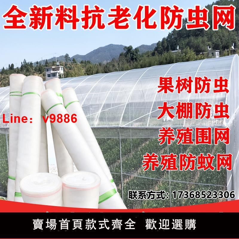 【臺灣公司 可開發票】防蟲網大棚專用蔬菜加厚60目農用尼龍養殖場防蚊網紗果樹防鳥網罩