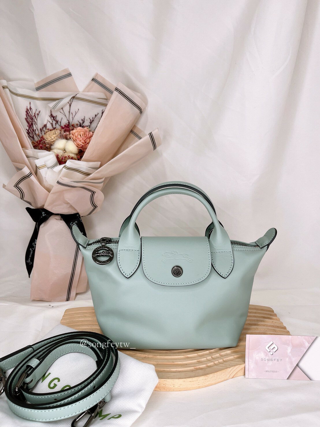 美國代購🇺🇸台灣現貨 Longchamp 雙提把餃子包