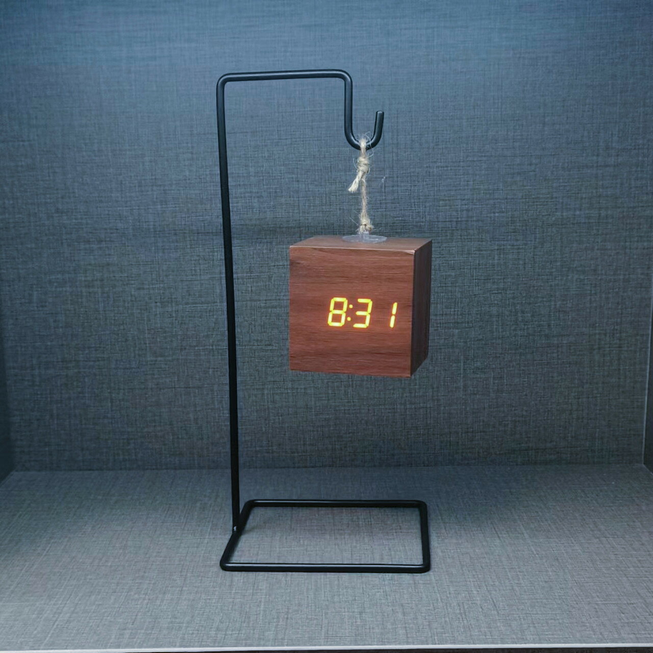 鬧鐘 創意鬧鐘LED聲控數碼電子靜音鐘簡約學生夜光床頭黑科技木質時鐘