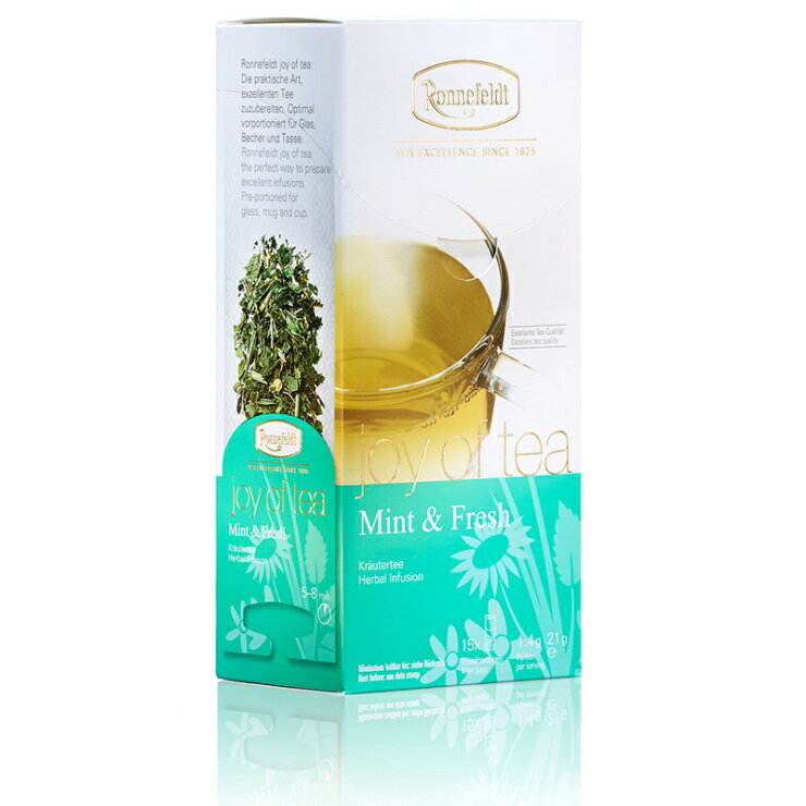 德國 Ronnefeldt 23060Joy of Tea ® Refreshing Mint 清涼薄荷茶 杯茶 耳掛式  花茶包