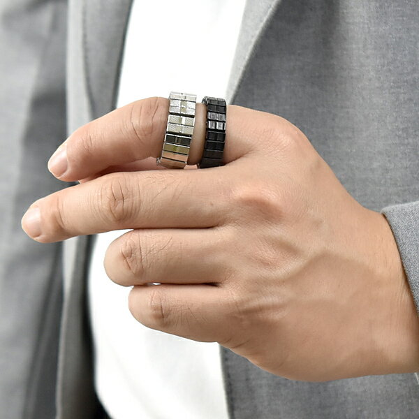 鋼戒 寬版彈性戒指【NC280】