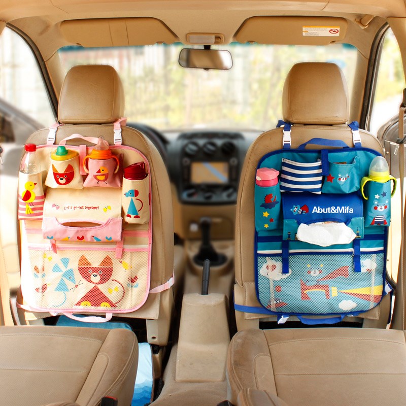 汽車椅背置物袋多功能車載座椅后背掛袋車用儲物箱車內收納袋用品