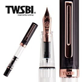 三文堂 TWSBI 鋼筆 / ECO / 透黑 & 玫瑰金(加贈大筆套)【領券滿額再折千11/30止】