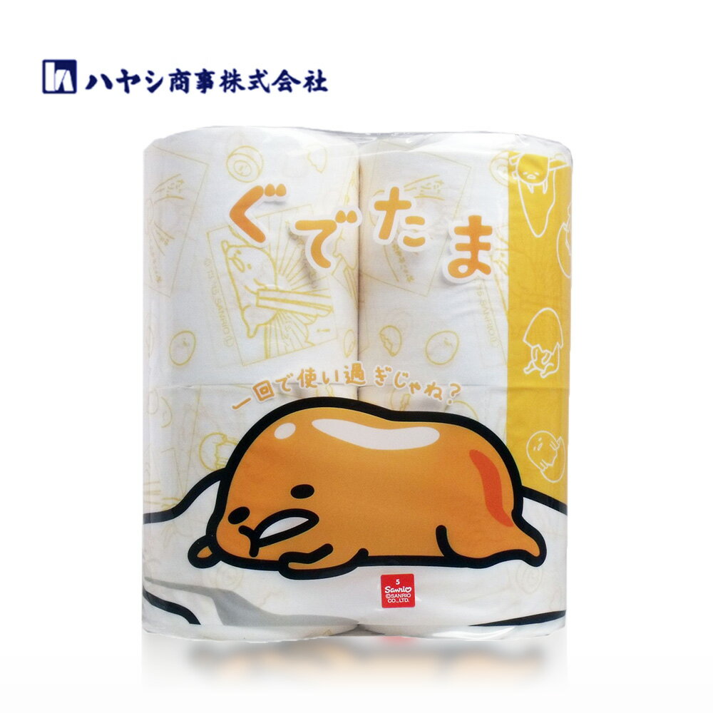 日本 HAYASHI 蛋黃哥 印花滾筒衛生紙 (30m/4捲1袋)