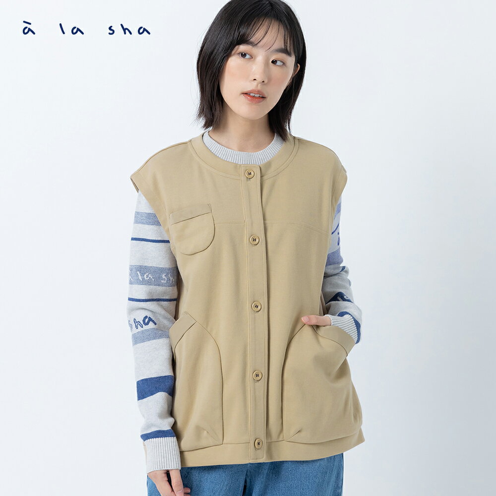 a la sha 大口袋MARU背心