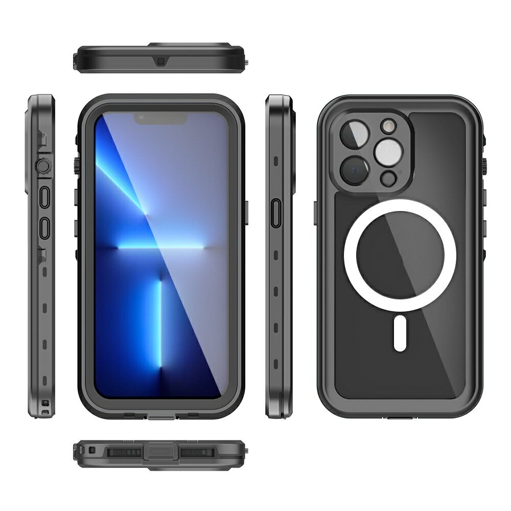 適用於 15 個 Ultra MegSafe 無線磁化和吸收 IPhone14 Pro Max 防水 13 手機殼透明全