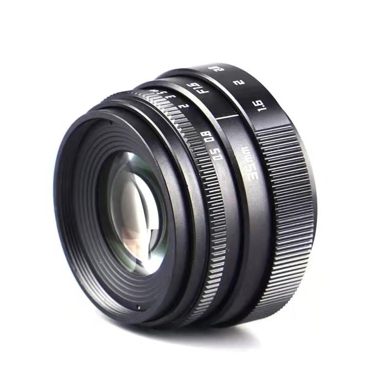 35MM F1.6索尼大光圈微單定焦虛化背景鏡頭適用富士松下M43等鏡頭【Snowbelle優選】