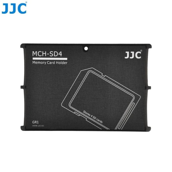 JJC MCH-SD4 記憶卡收納盒 超薄名片型記憶卡儲卡盒 SD*4【中壢NOVA-水世界】【APP下單4%點數回饋】