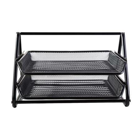 得力 Deli 二層拉網金屬公文架 /個 W9183