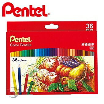 【Pentel飛龍】CB8-36TH 彩色鉛筆  36色/盒