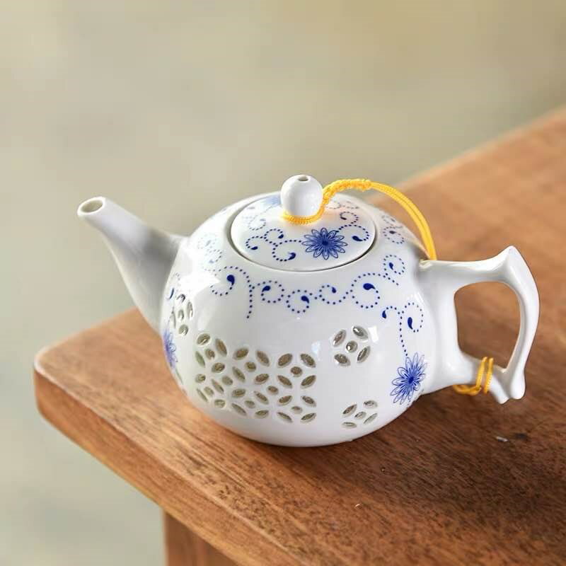 紫砂西施壺企鵝茶壺開片可養單壺家用陶瓷功夫茶具簡約套裝泡茶器