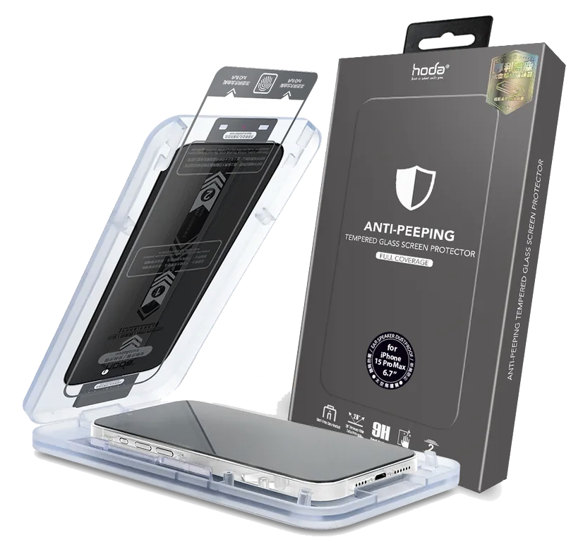 HODA 0.33mm 防窺 保護貼 9H  iPhone 13 14 15 plus Pro Max 1