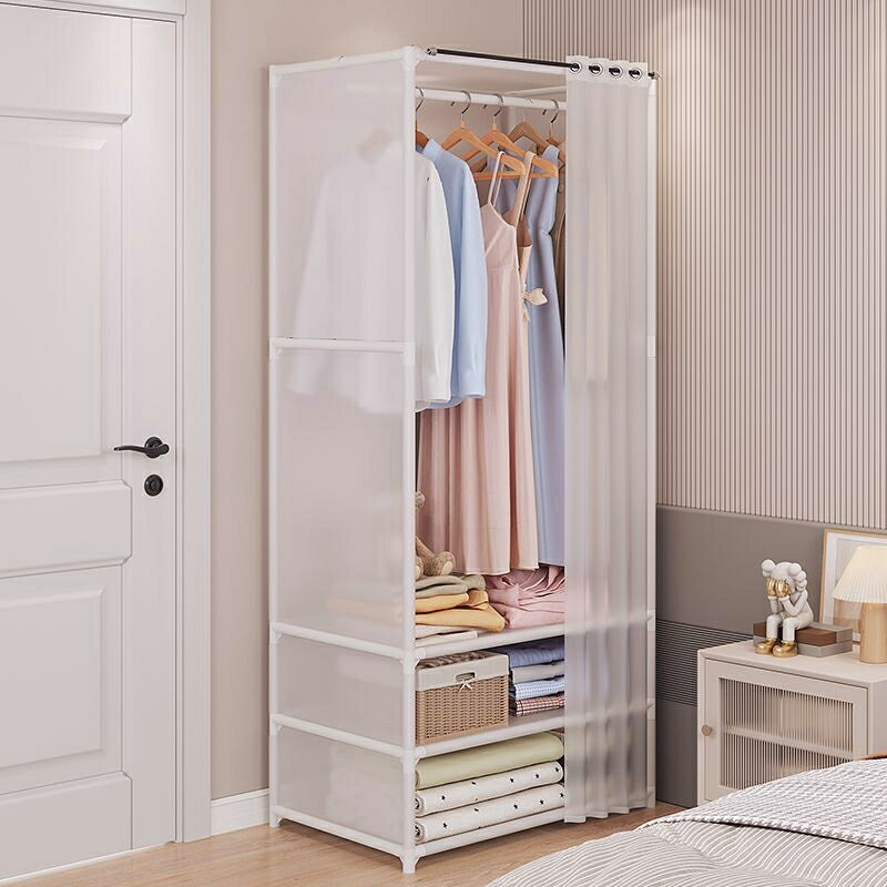 簡易衣櫃 家用臥室組裝掛衣架 落地立式布衣櫃子 大容量布衣櫥 衣櫃 衣櫥 衣櫥衣櫃 組合式衣櫃 簡易衣櫃 組合式衣櫥