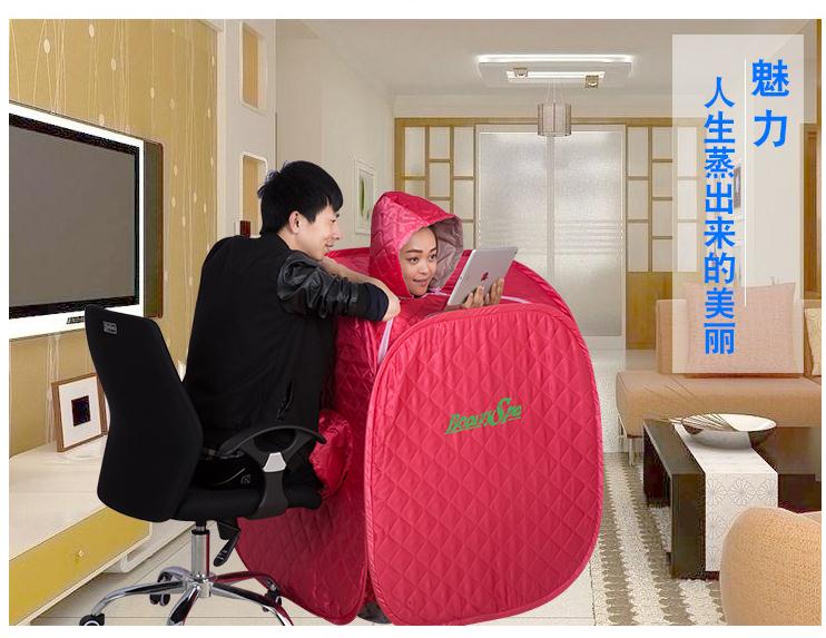 汗蒸箱110V君悠家庭蒸汽桑拿浴箱家用汗蒸房汗蒸箱燻蒸機桑拿房三用折疊發汗 小山好物