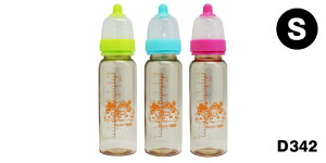 【晴晴百寶盒】BASILIC貝喜力克防脹氣PPSU直圓形奶瓶240ml S 台灣母嬰兒用品 寶寶保母奶瓶 禮物 U355