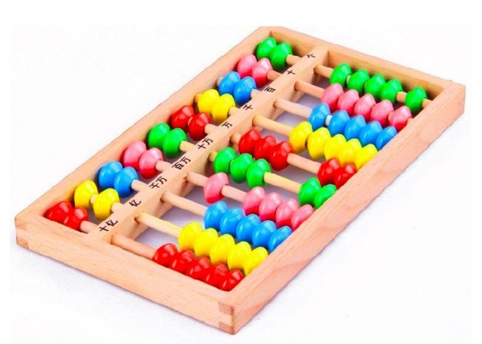 【晴晴百寶盒】櫸木算盤 珠心算學習 兒童木製彩色珠算盤 早教 益智 學習 益智遊戲 教具玩具 小學生 平價促銷 A188