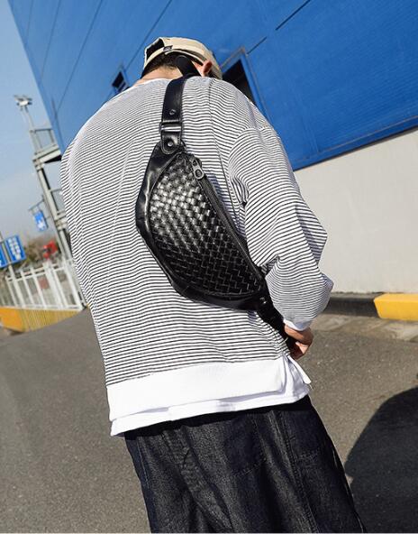 FINDSENSE X 韓國 男士 多功能 街頭時尚 戶外運動胸包 單肩包 斜挎包 腰包